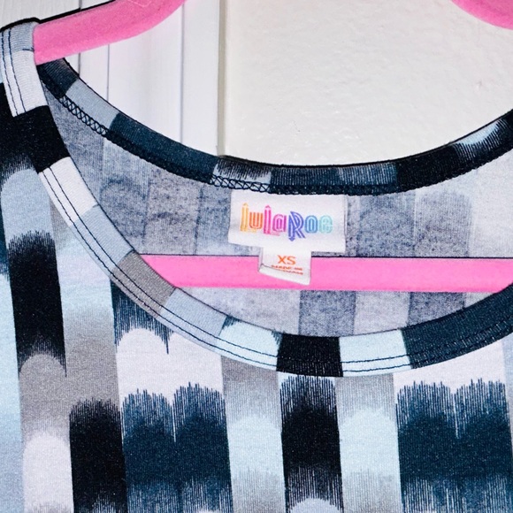 LuLaRoe Black and Gray High Low Dress - Picture 2 of 2